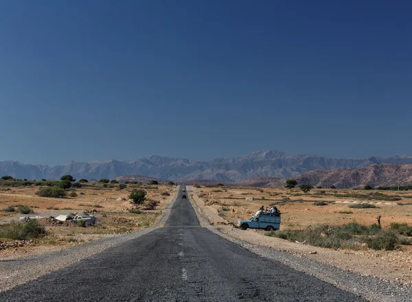Straße zwischen Marrakesch und Ouarzazate — Stockfoto