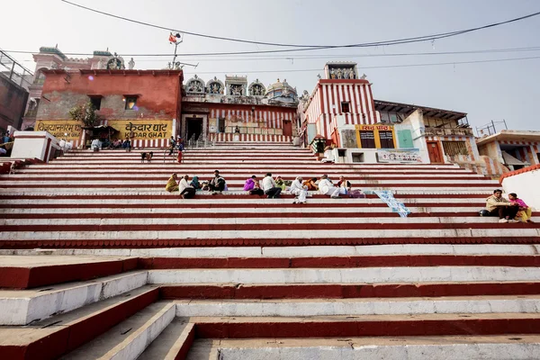 Ghat di Kedar a Varanasi — Foto Stock