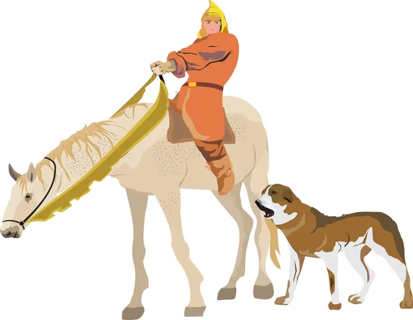 Kazak hunnu adam ile köpek atası