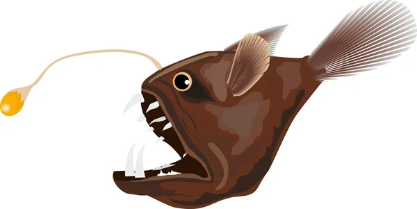 Derin su elektrik balık vektör çizim