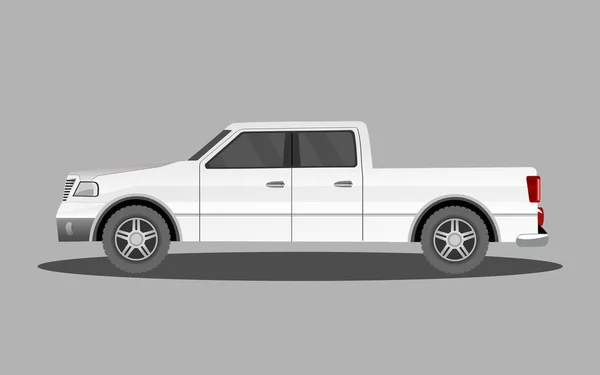 Yan görünümden arabayı al, izole vektör illüstrasyonuName