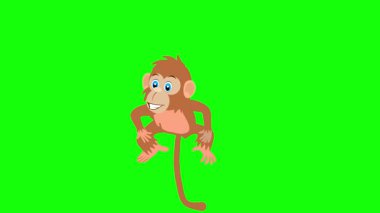 Alfa Chanel arka planda neşeyle dans eden şirin bir maymun. Herhangi bir video veya animasyon projesine kolayca entegre olabilmek için mükemmel. Oyuncu maymun anlamlı jestlerle eğlenceli dans hareketleri sergiliyor.