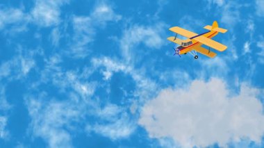 Gökyüzünde bir uçak