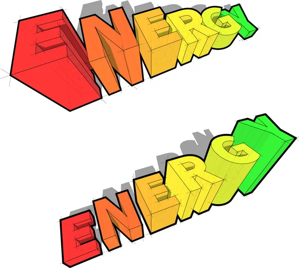 Energiebewertungsdiagramme — Stockvektor