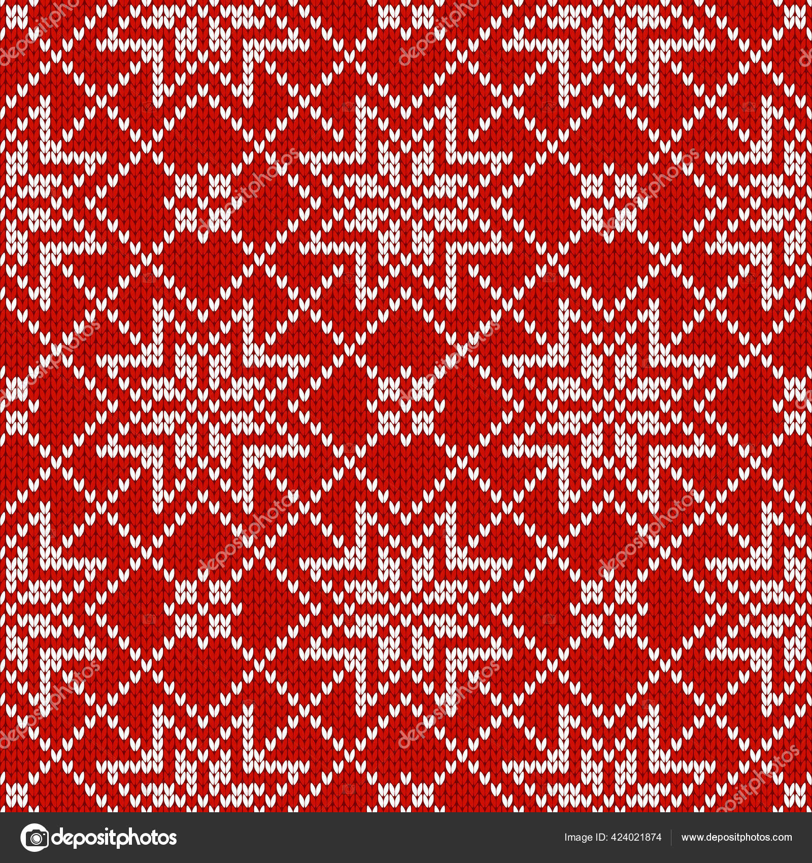 Scandinavian Knitted Seamless Pattern Norwegian Native Style