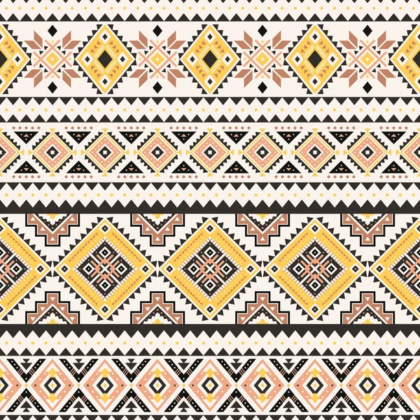 Tribal Striped Seamless Pattern Aztec Geometric Vector Background Can Used — Stock Vector