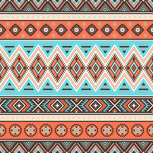 部族の縞模様シームレスパターン アステカ幾何学的ベクトル背景 繊維デザイン アクセサリー 装飾紙 封筒の製造のためのウェブデザインで使用することができます バックパックなど — ストックベクタ