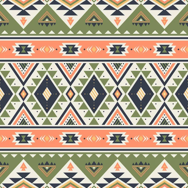 Tribal Rayé Motif Sans Couture Fond Vectoriel Géométrique Aztèque Peut — Image vectorielle