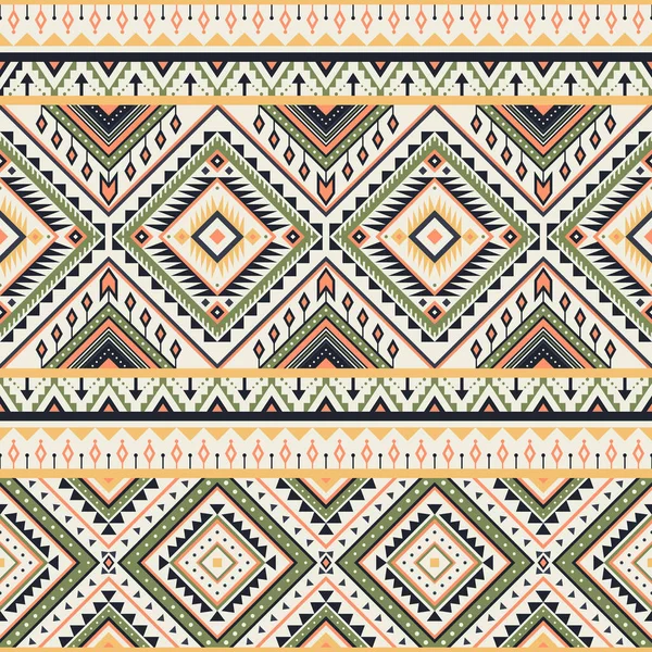 Tribal Rayé Motif Sans Couture Fond Vectoriel Géométrique Aztèque Peut — Image vectorielle