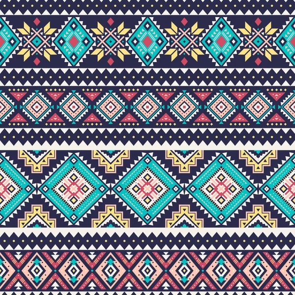 Tribal Striped Seamless Pattern Aztec Geometric Vector Background Can Used — Stock Vector