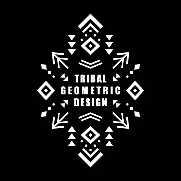Aztekisches Vektorelement Ethnisches Ornament Stammesdesign Geometrisches Symbol Für Rand Rahmen — Stockvektor