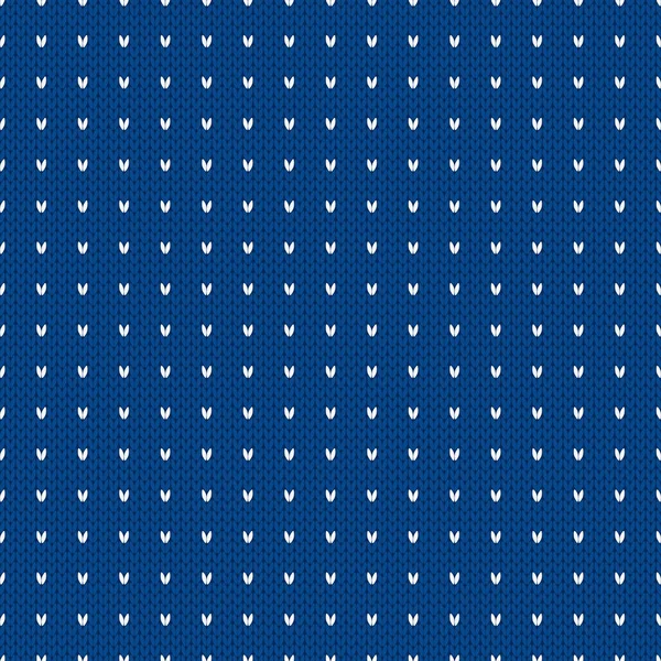 冬季用圆点编织无缝图案 挪威风格的毛衣 羊毛质地 矢量图解 传统假日背景 — 图库矢量图片