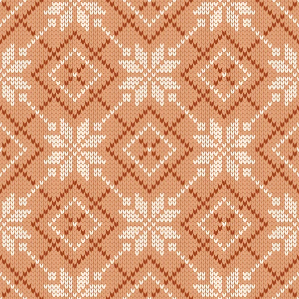 Tricot Scandinave Motif Sans Couture Pull Norvégien Style Natif Texture — Image vectorielle
