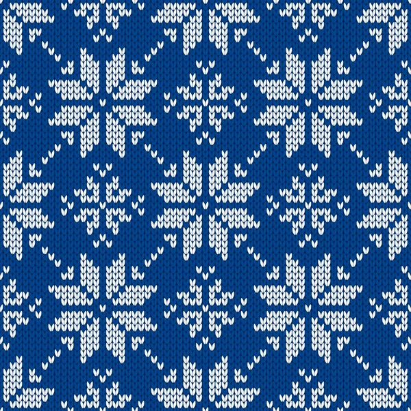 Noel ve yeni yıl geleneksel dikişsiz kar taneleri desenli. Norveç tarzı süveter. Yün dokusu. Vektör çizimi. Tatil arkaplanı.