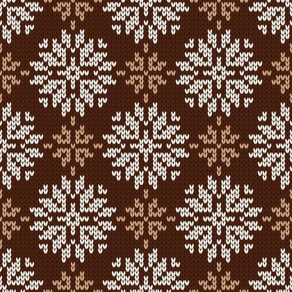 Noël Nouvel Traditionnel Tricoté Motif Sans Couture Pull Style Norvégien — Image vectorielle