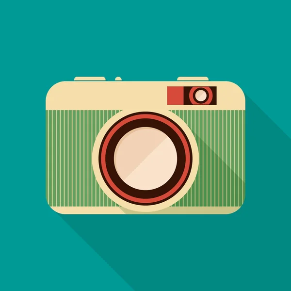 Retro camera icon. — Stock Vector