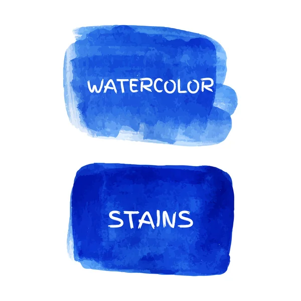 Conjunto de manchas de aquarela . —  Vetores de Stock