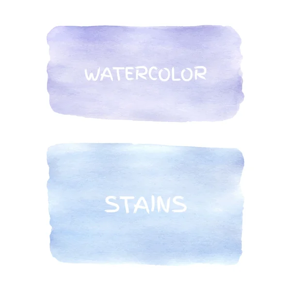 Conjunto de manchas de aquarela . — Vetor de Stock