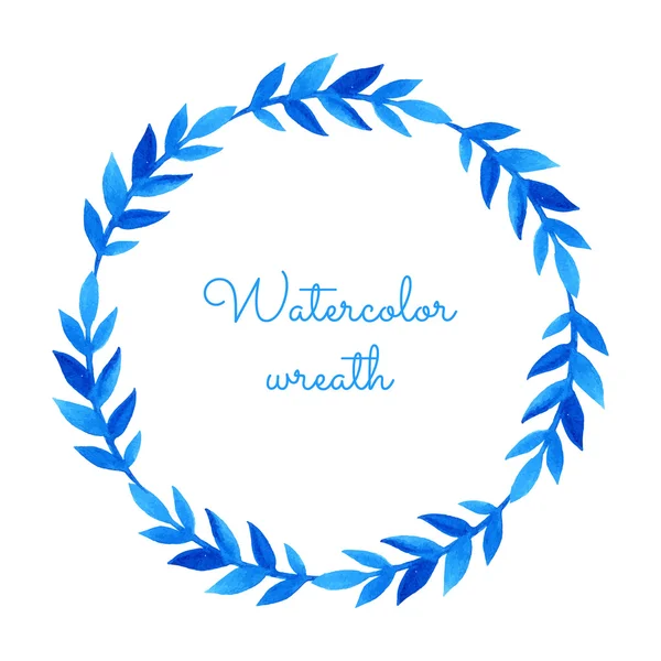 Watercolor wreath. — Stock Vector