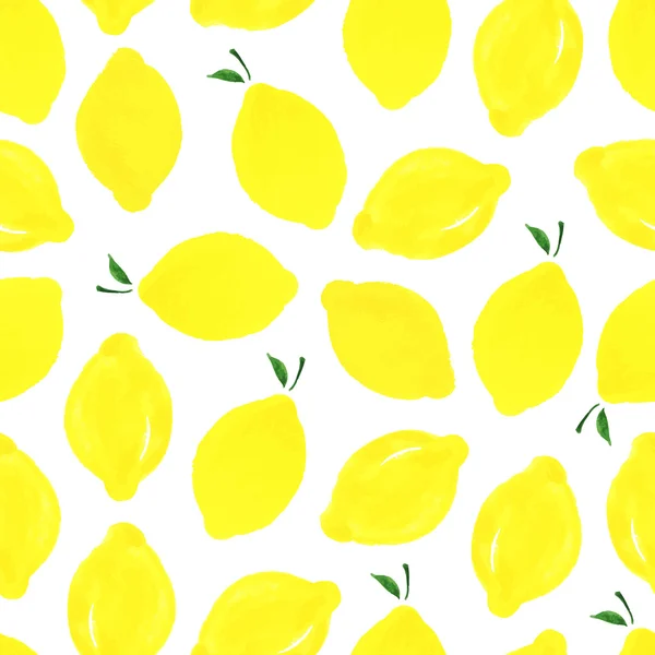 레몬과 함께 패턴. — 스톡 벡터