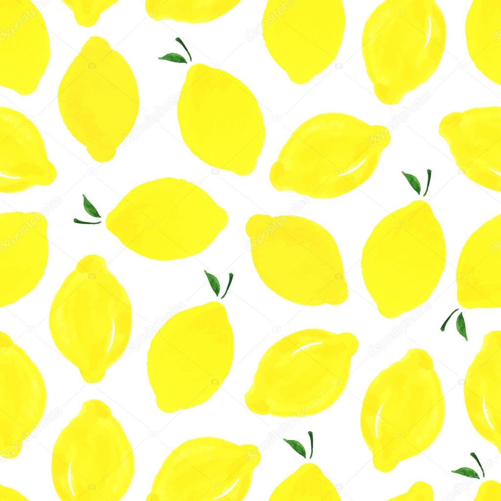 Pattern with lemons.