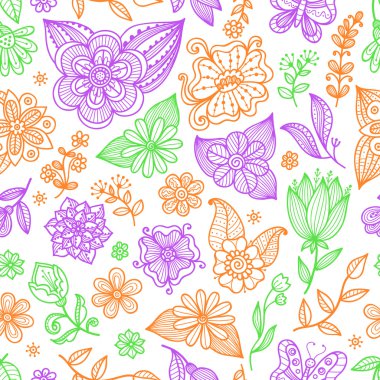 Kusursuz çiçek deseni.