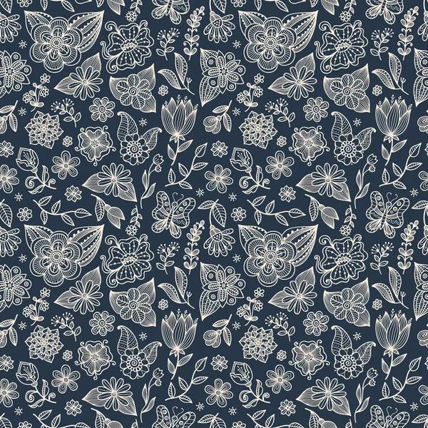 Seamless floral pattern. — Stock Photo, Image