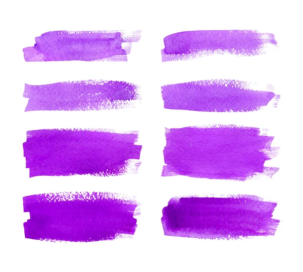 Set of watercolor stripes. — Stock Photo, Image