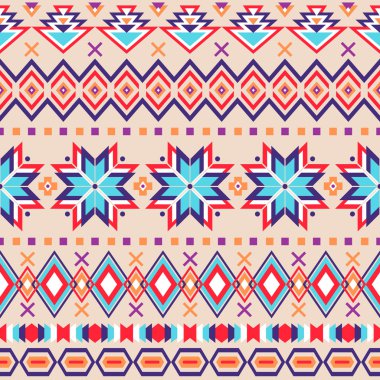 Etnik çizgili seamless modeli.