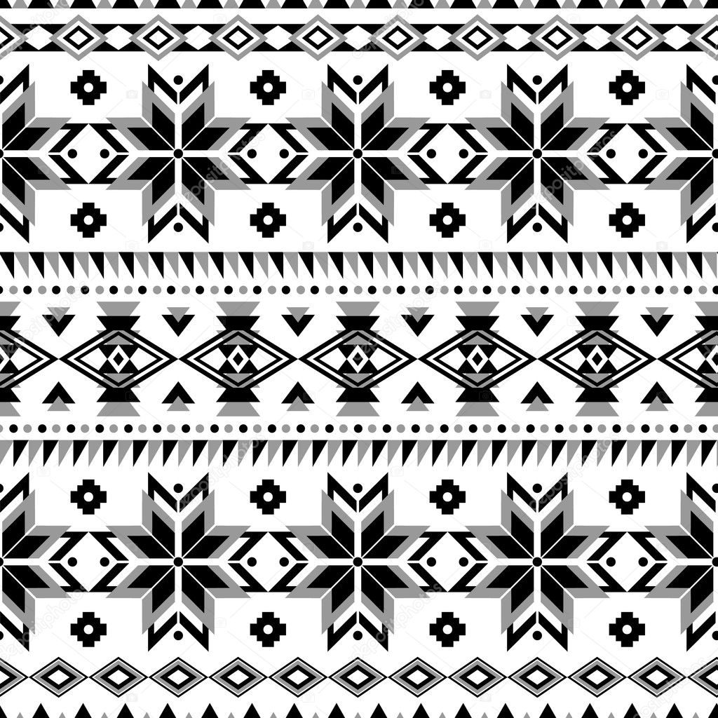 Ethnic striped seamless pattern.