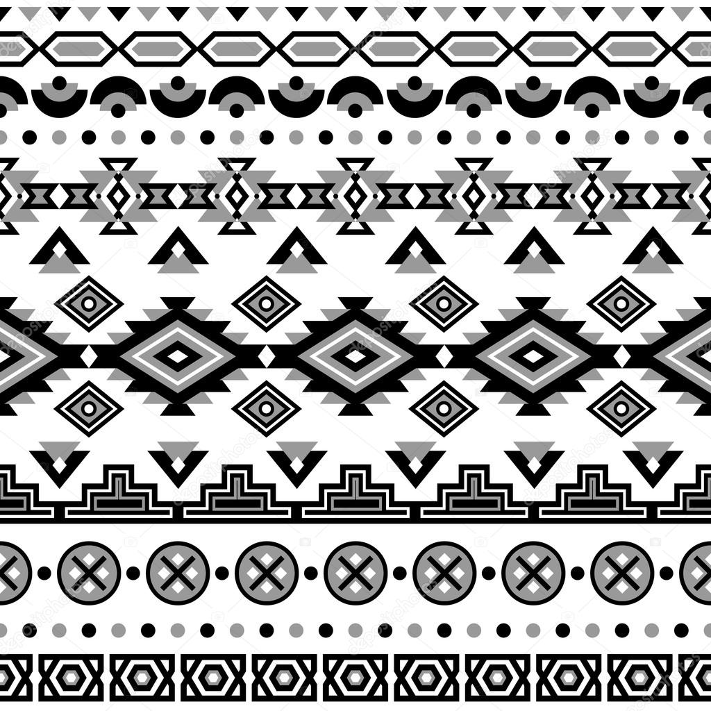 Ethnic striped seamless pattern.