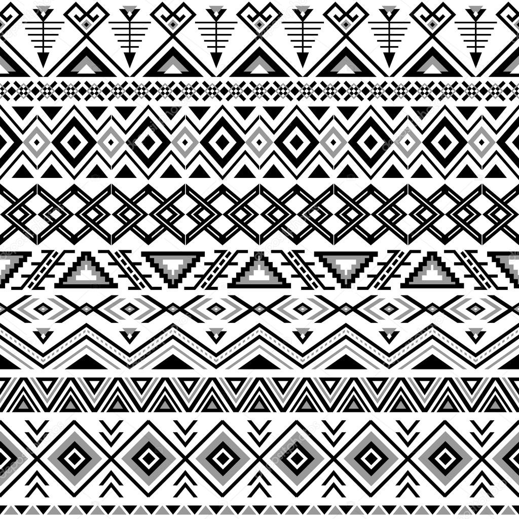 Ethnic striped seamless pattern.