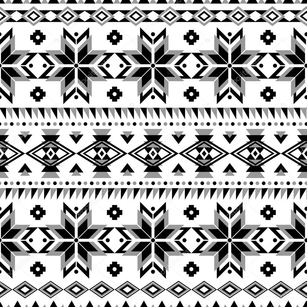 Ethnic striped seamless pattern.