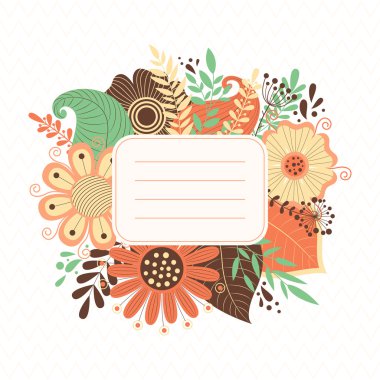 Çiçekli çerçeve.