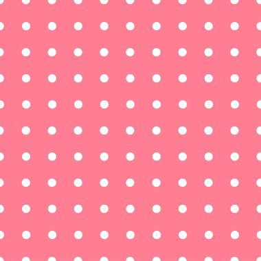 Vintage polka dots in vanilla pink tones