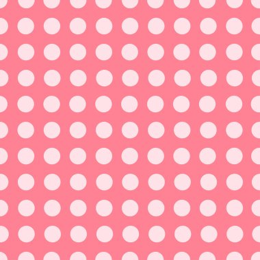 Vintage polka dots in vanilla pink tones