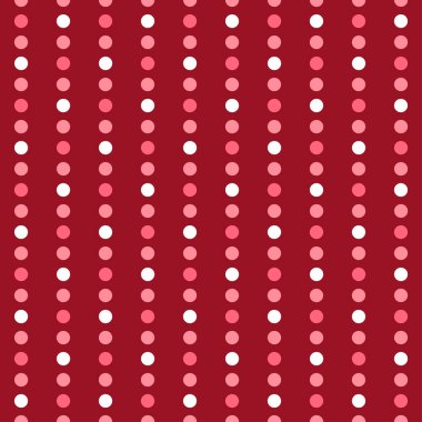 Vintage polka dots in burgundy pink tones