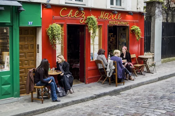Café típico de Paris — Fotografia de Stock
