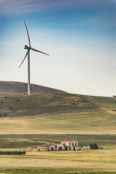 Lucht windturbines — Stockfoto