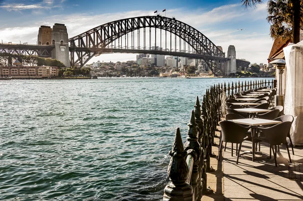 Sydney Bay y Puente — Foto de Stock