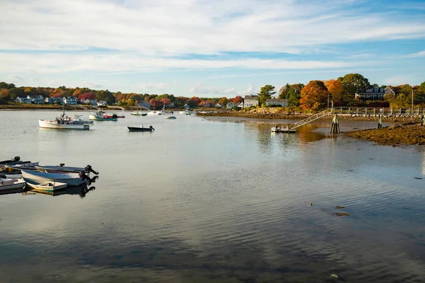 Veduta di Camp Ellis durante l'autunno, Maine Usa — Foto Stock