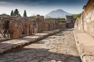 Pompeii, Napoli, İtalya 'nın arkeolojik harabelerinin dışında.