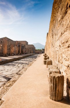 Pompeii, Napoli, İtalya 'nın arkeolojik harabelerinin dışında.