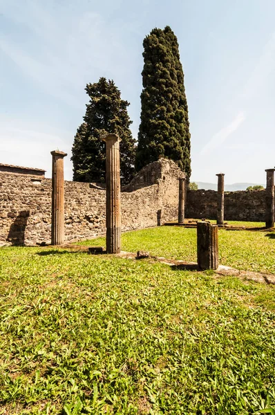 Zewnątrz Archeologiczne Ruiny Pompejów Neapol Włochy — Zdjęcie stockowe