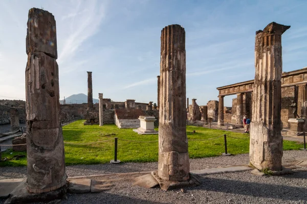 Situs arkeologi Pompeii, dekat Naples, Italia — Stok Foto