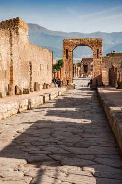 İtalya, Napoli yakınlarındaki Pompei arkeolojik alanı
