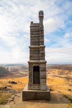 Mausuleum Gettysburg savaş alanında, Pennsylvania, ABD