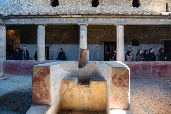 Oplontis Torre Annunziata Italië, Ruïnes van Poppeas Villa — Stockfoto