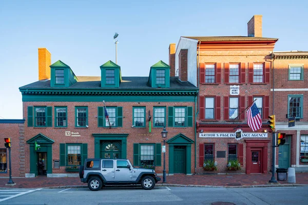 Newburyport é uma cidade localizada no estado americano de Massachusetts, no Condado de Essex. — Fotografia de Stock