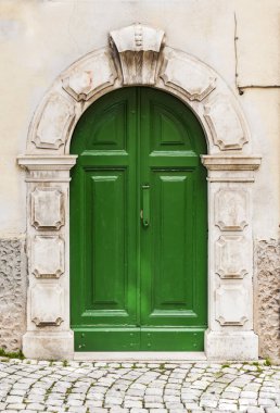 italian door in a small village in the reegion of Abruzzo Italy